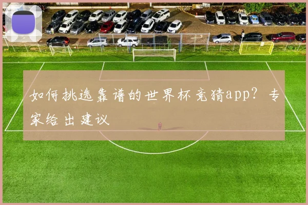 如何挑选靠谱的世界杯竞猜app？专家给出建议